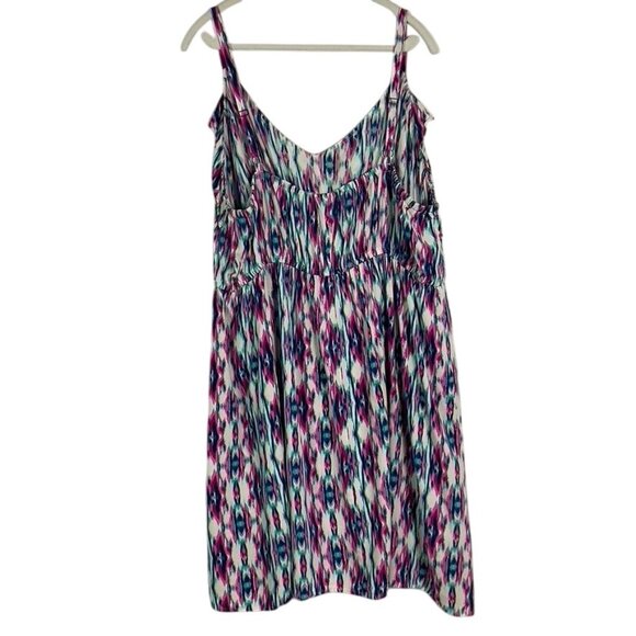 Torrid Ikat Ruffle Sundress, 100% Rayon, Size 5 (US 5X), Adjustable Straps - Picture 4 of 12